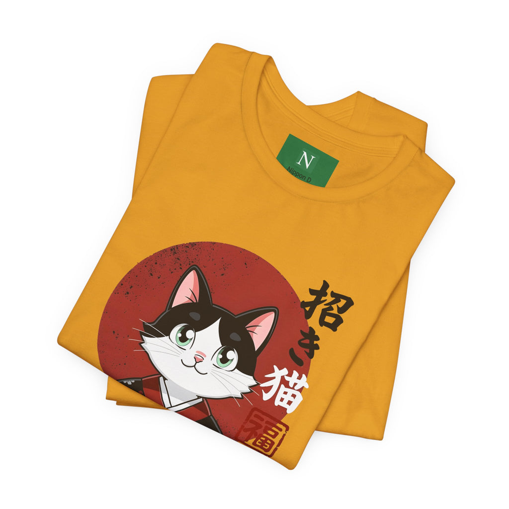Lucky Cat Kimono T-Shirt — Japanese Maneki-Neko Tee
