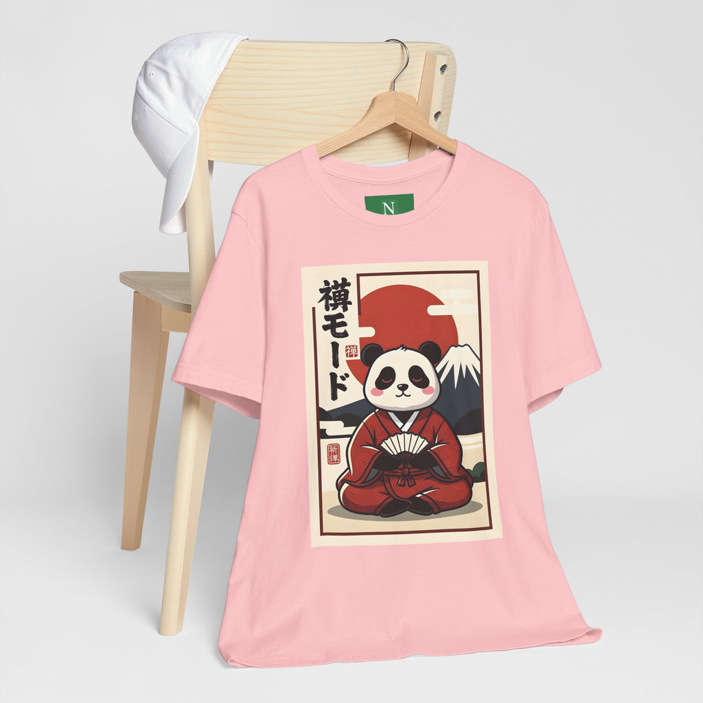Panda Samurai Tee — Cute Japanese Ukiyo-e Style Graphic T-Shirt
