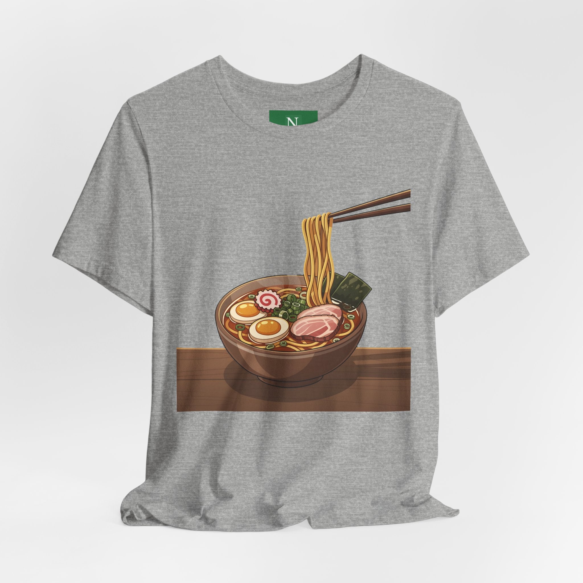 Ramen Bowl Graphic Tee – Chopsticks & Noodles Japanese Food T-Shirt
