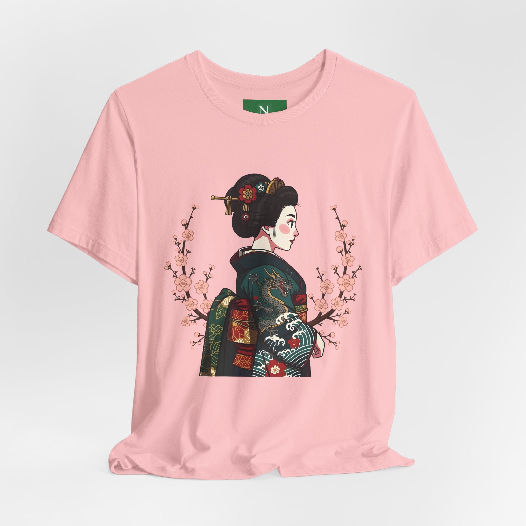 Geisha Blossom T‑Shirt — Vintage Japanese Art Tee