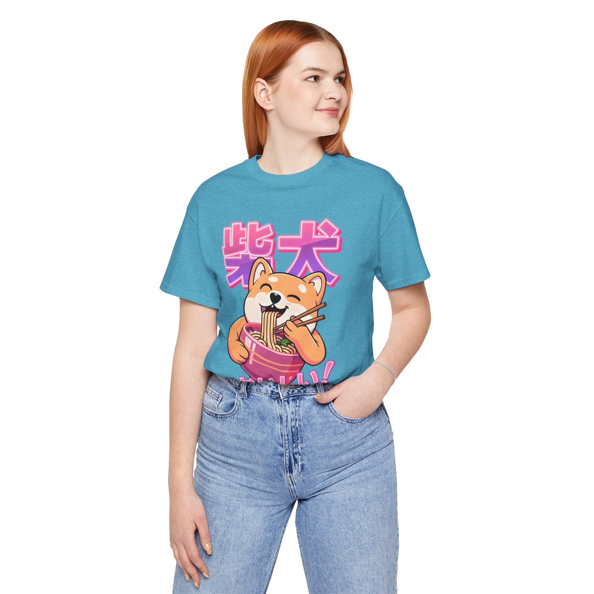 Shiba Inu Ramen Tee — おいしい! Cute Japanese Dog Noodle T-Shirt