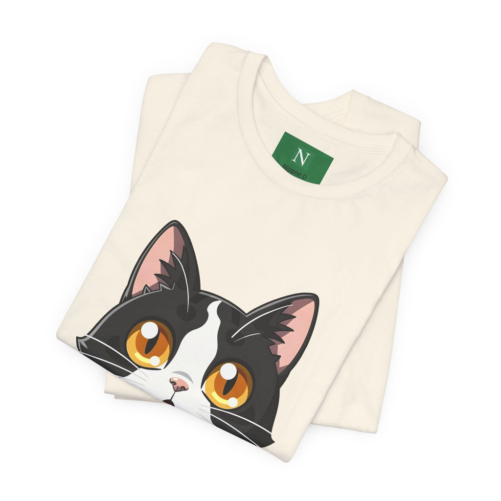 Cat Shock Face Graphic Tee — マジで?! Cute Anime Cat T-Shirt