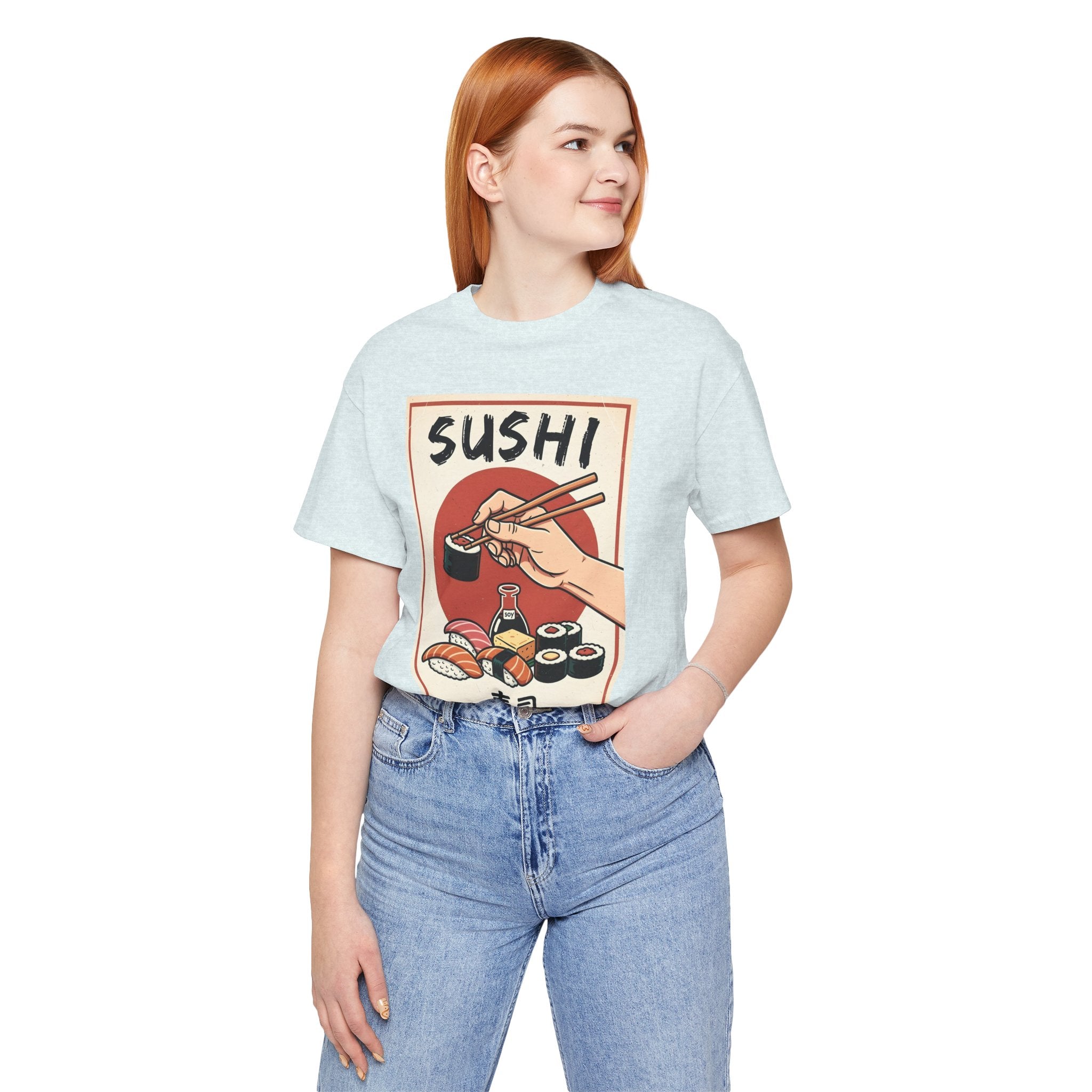 Sushi Poster Graphic Tee — Retro Japanese Sushi Shirt