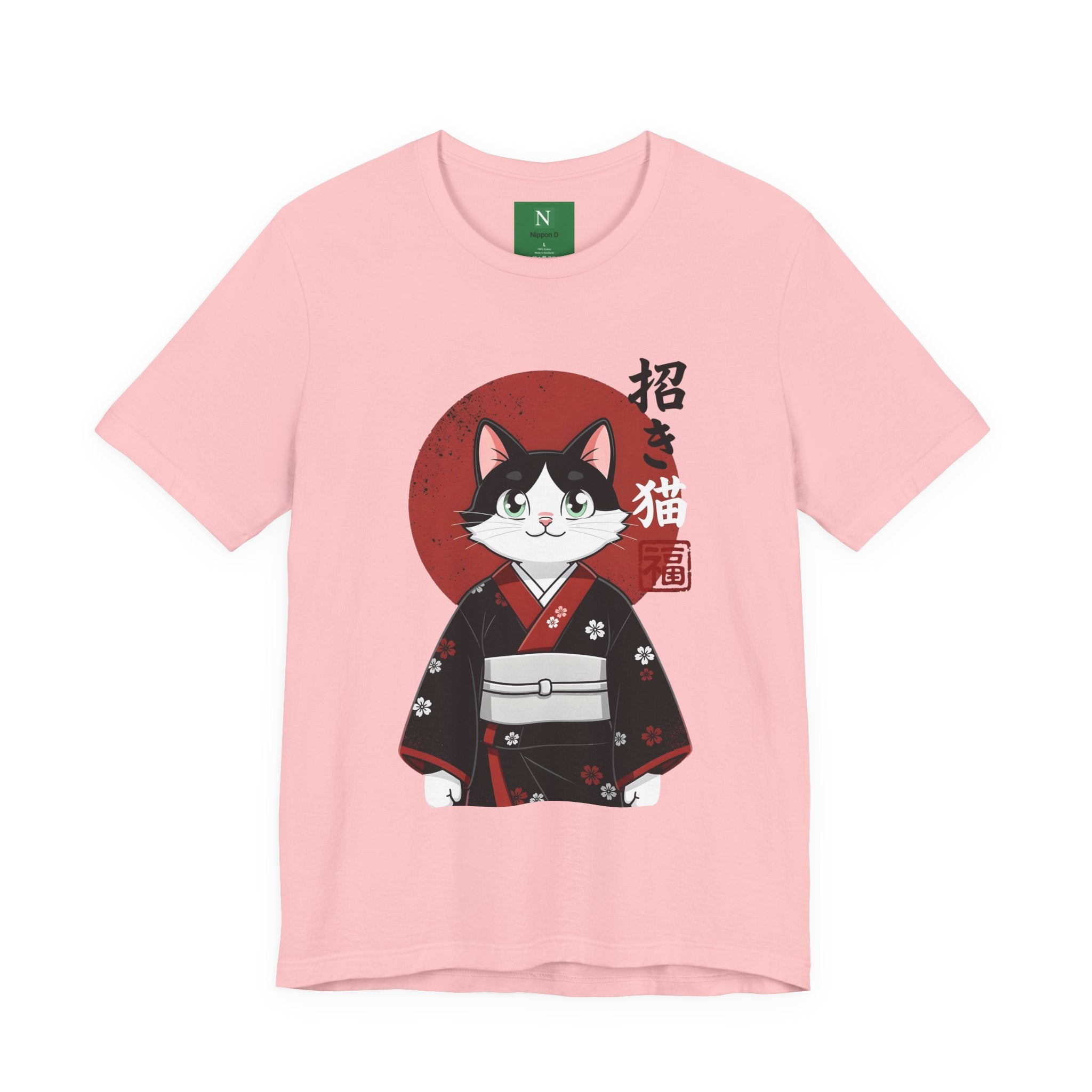 Lucky Cat Kimono T-Shirt — Japanese Maneki-Neko Tee