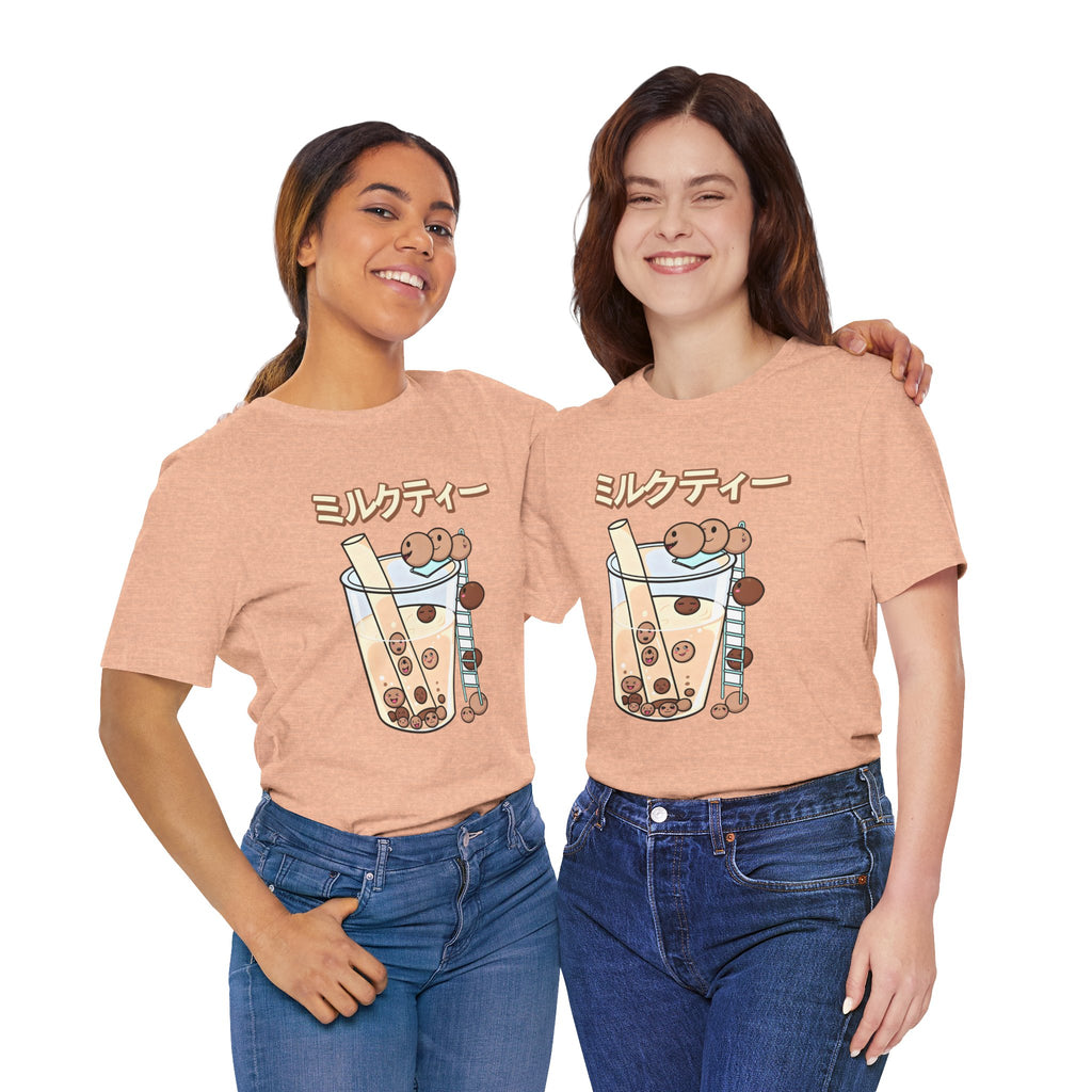 Boba Milk Tea T‑Shirt – ミルクティー Bubble Tea Graphic Tee