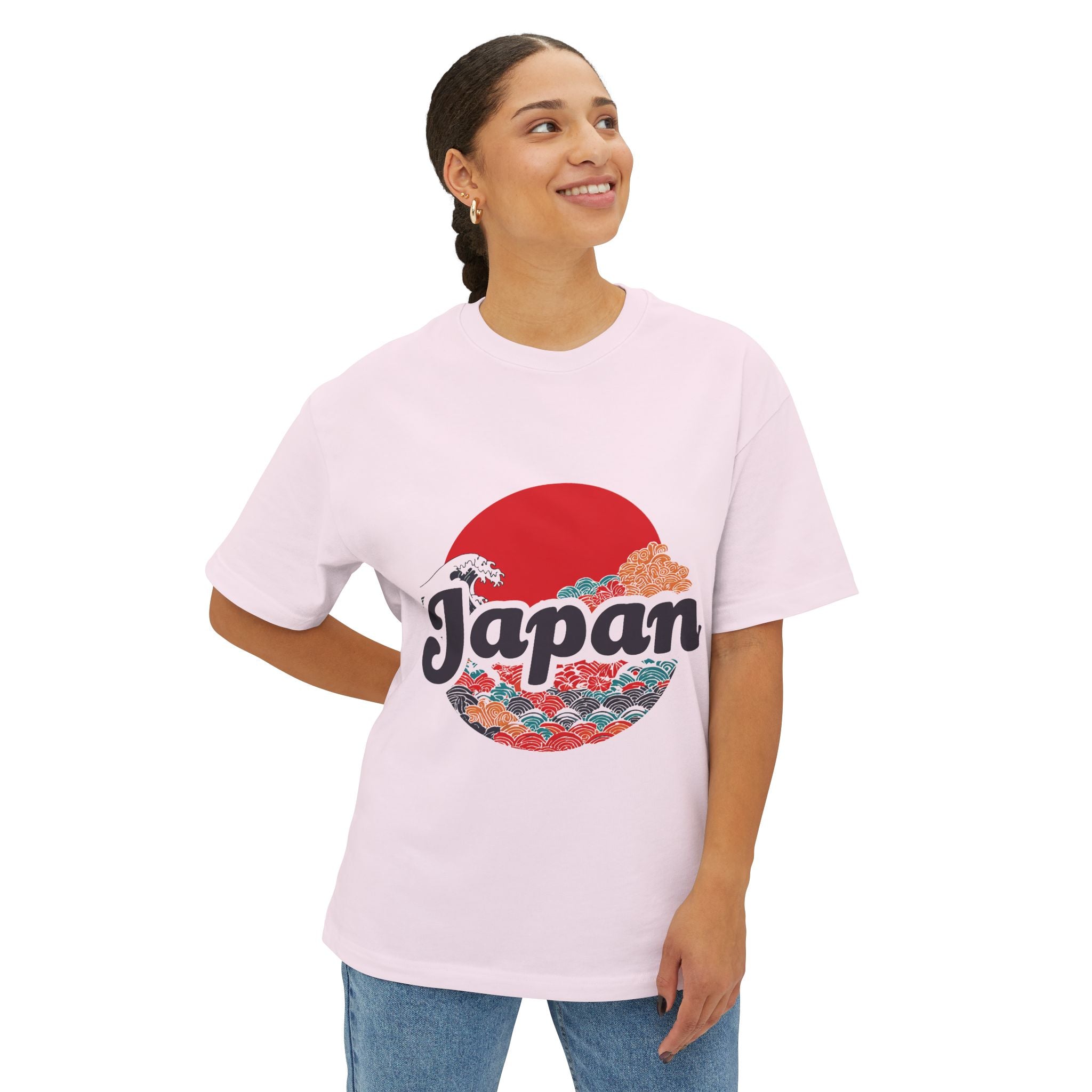 Copy of Japanese Wave Art Unisex Oversized Boxy Tee, Casual Streetwear, Vintage Graphic Tee, Summer Outfit, Gift for Art Lovers