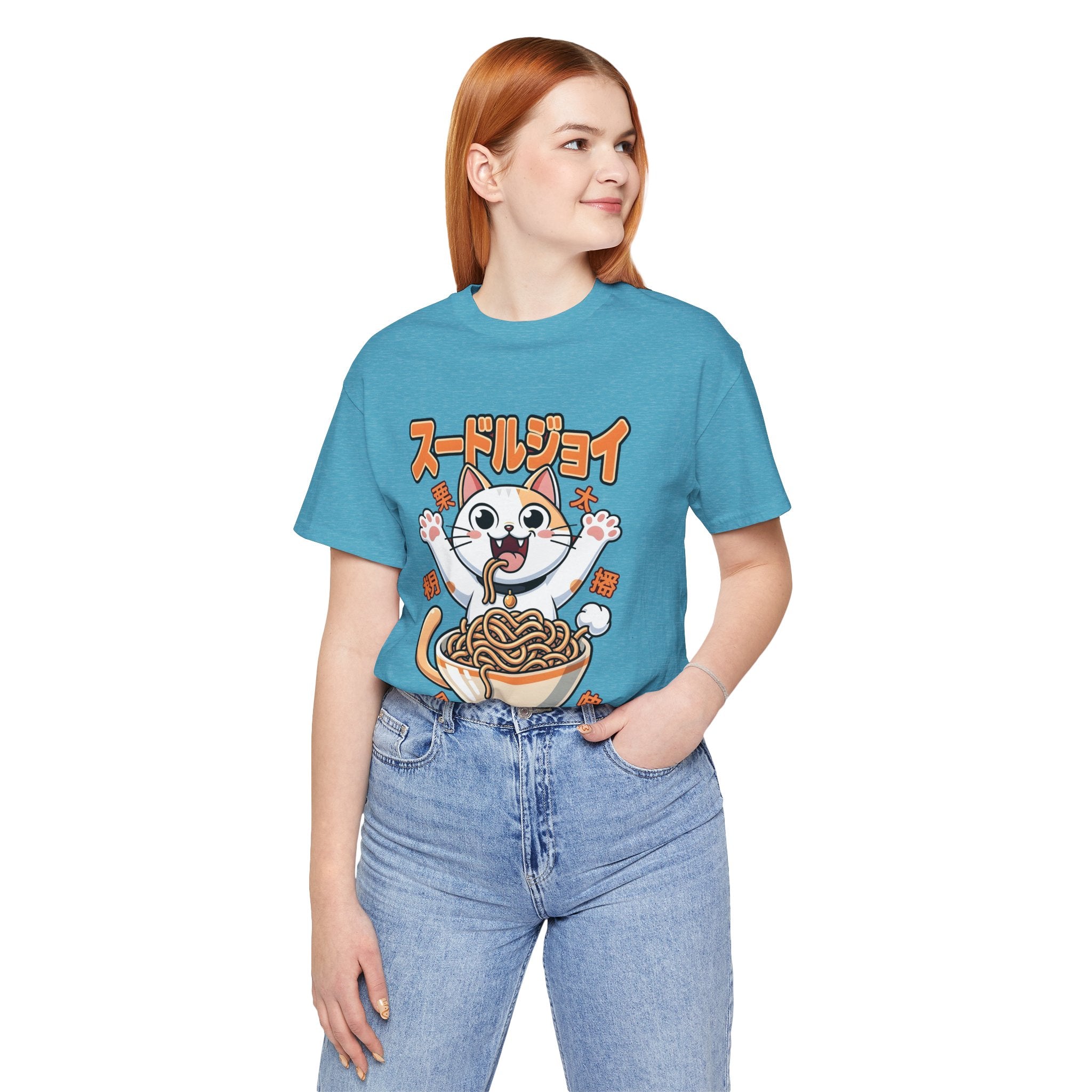 Ramen Cat Tee — Cute Japanese Noodle Graphic T-Shirt