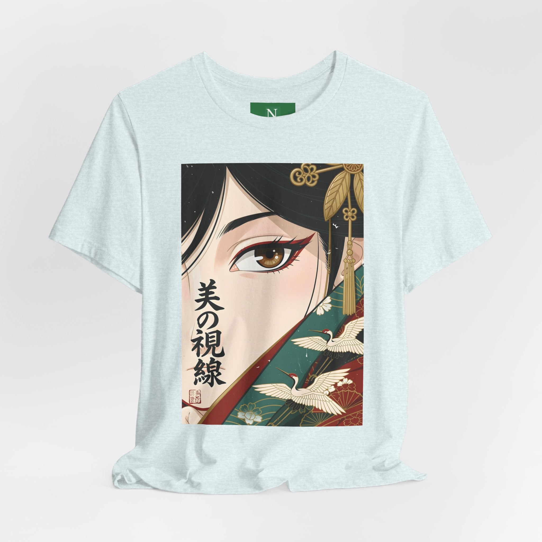 Japanese Anime Eye Tee — 美の視線 (Gaze of Beauty) Graphic T-Shirt