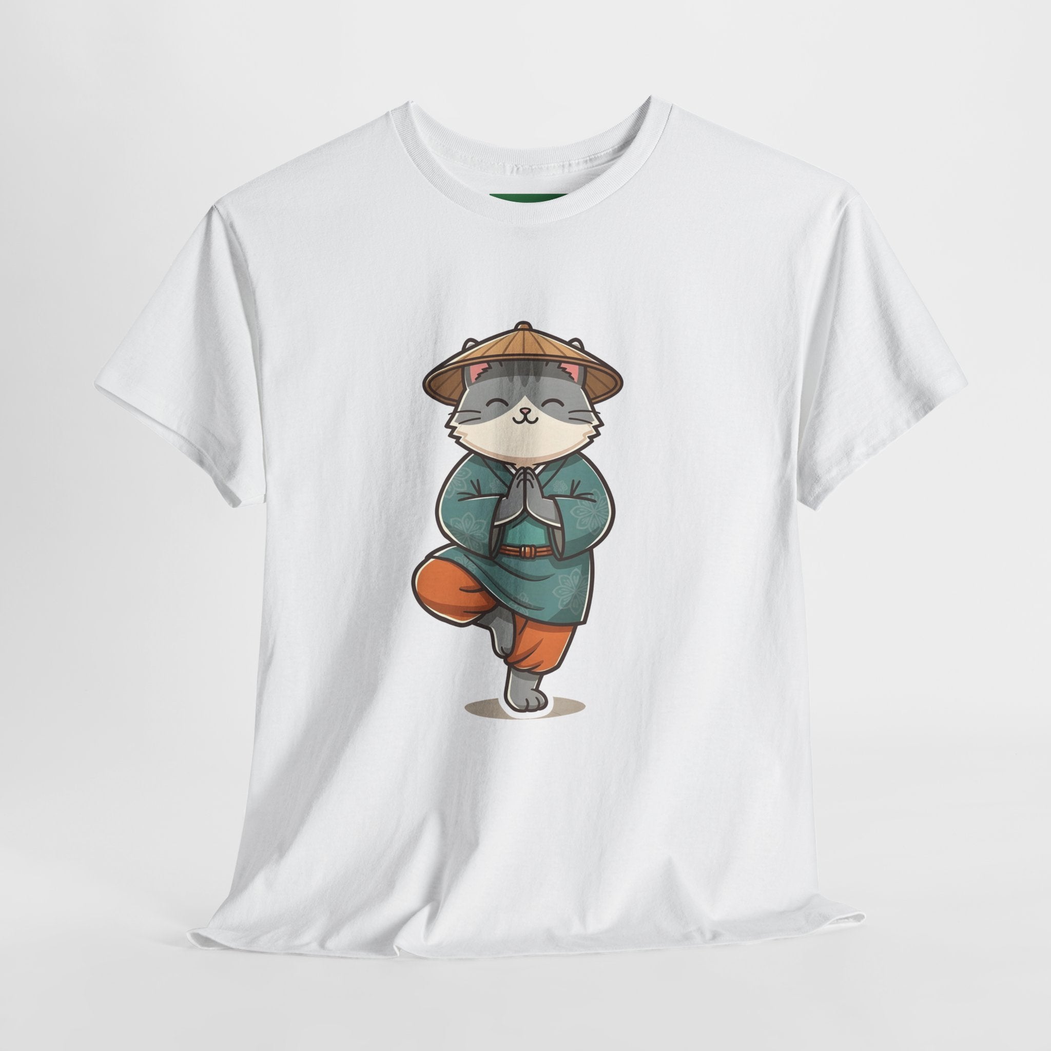 Meditating Cat Tee — Cute Zen Cat Yoga T-Shirt