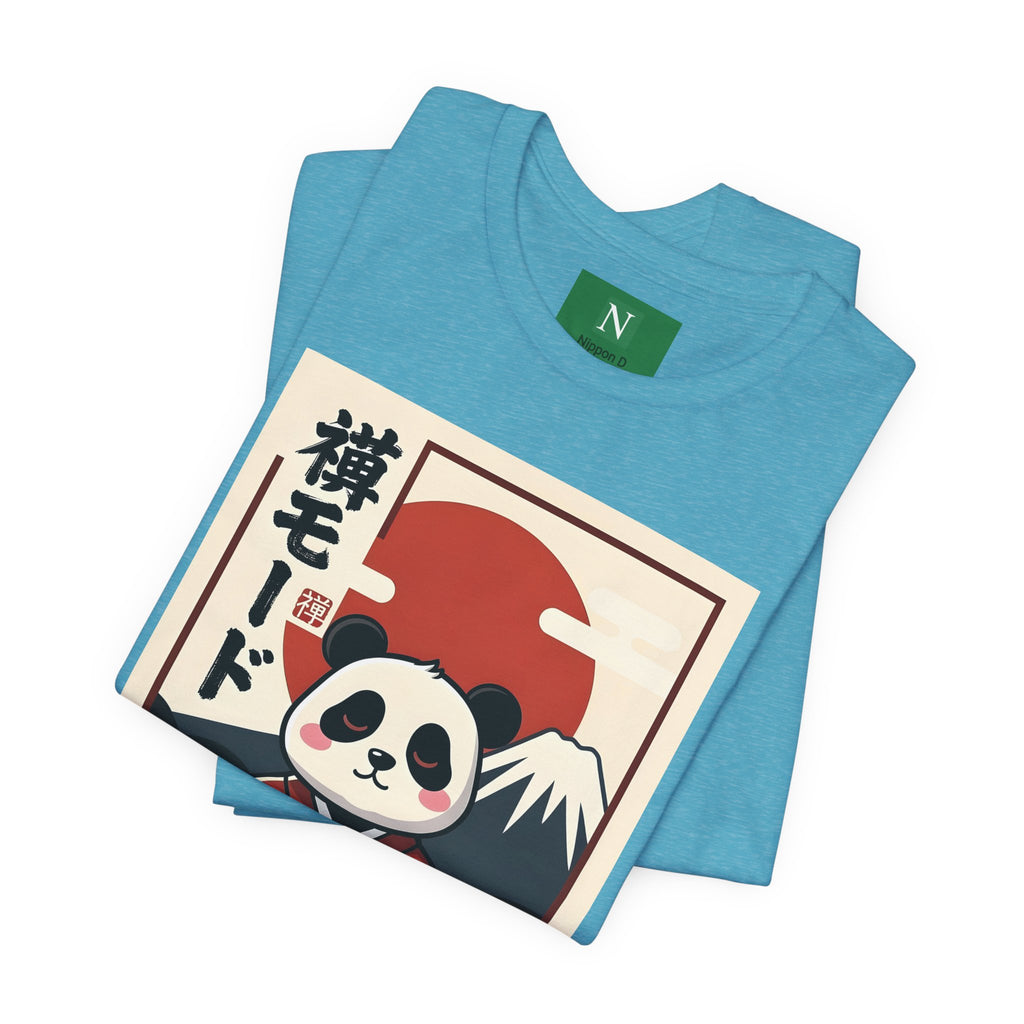 Panda Samurai Tee — Cute Japanese Ukiyo-e Style Graphic T-Shirt