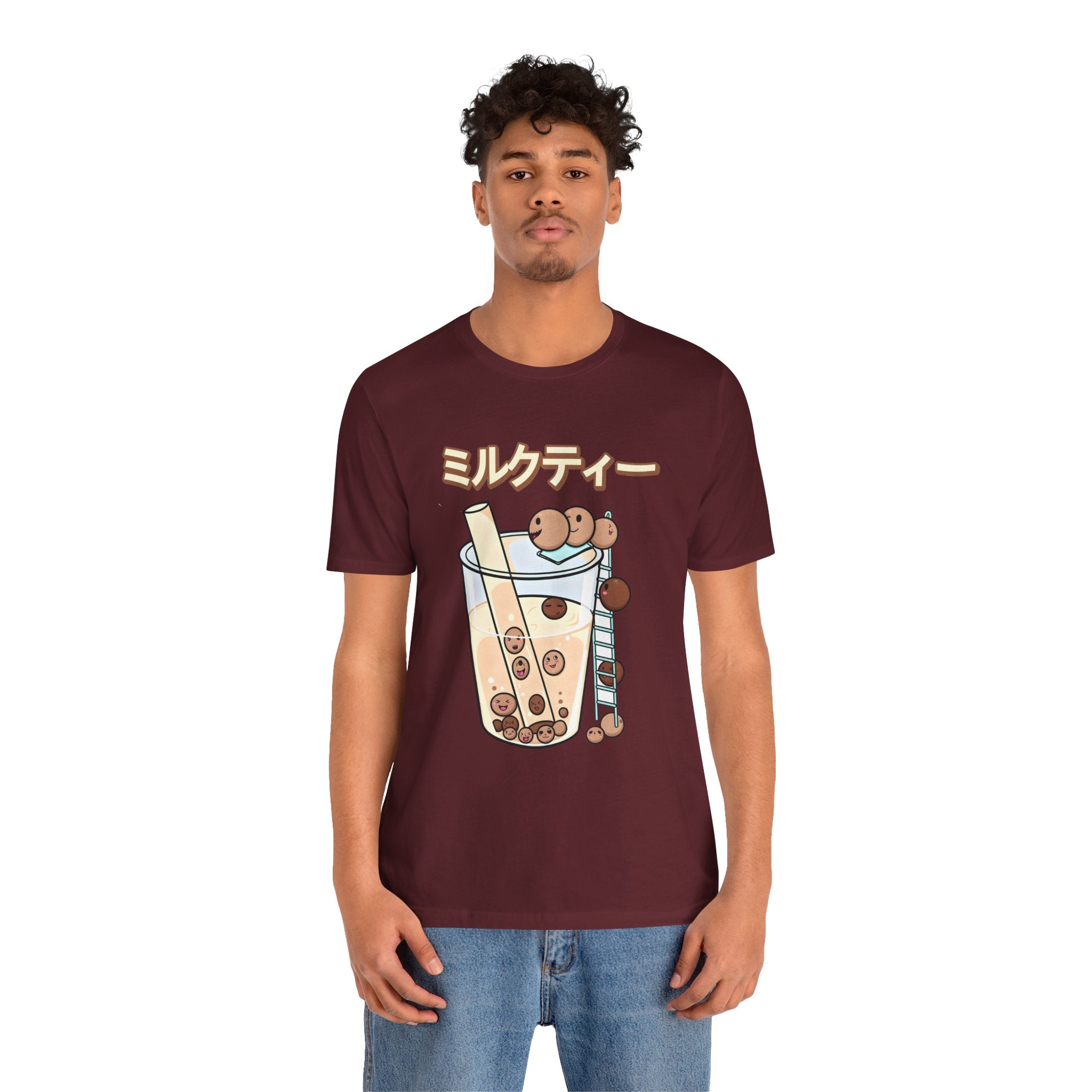 Boba Milk Tea T‑Shirt – ミルクティー Bubble Tea Graphic Tee