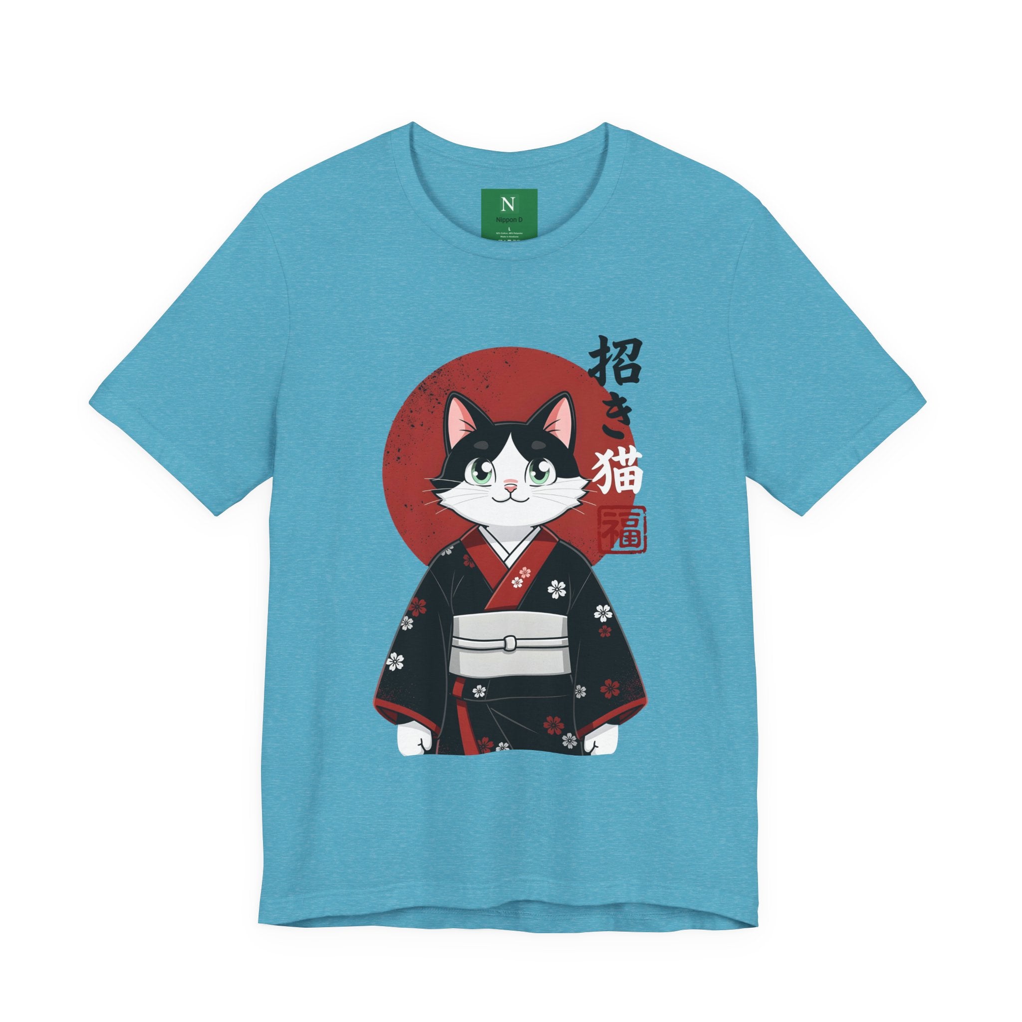 Lucky Cat Kimono T-Shirt — Japanese Maneki-Neko Tee