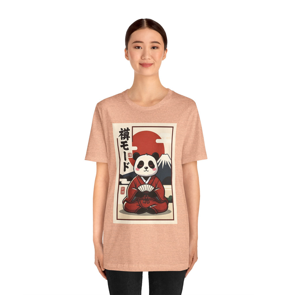 Panda Samurai Tee — Cute Japanese Ukiyo-e Style Graphic T-Shirt