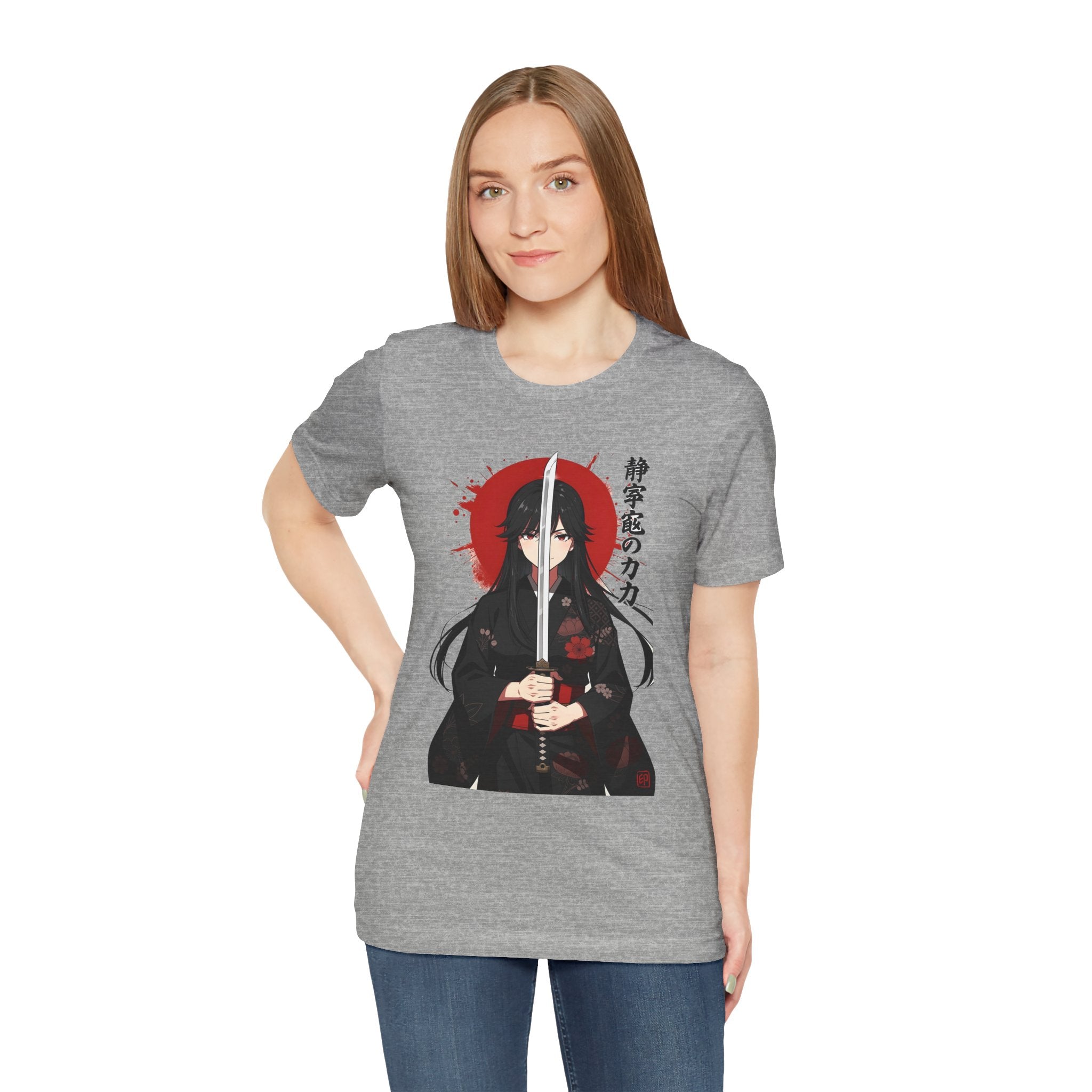 Samurai Girl Sword Tee — Japanese Anime Katana T-Shirt