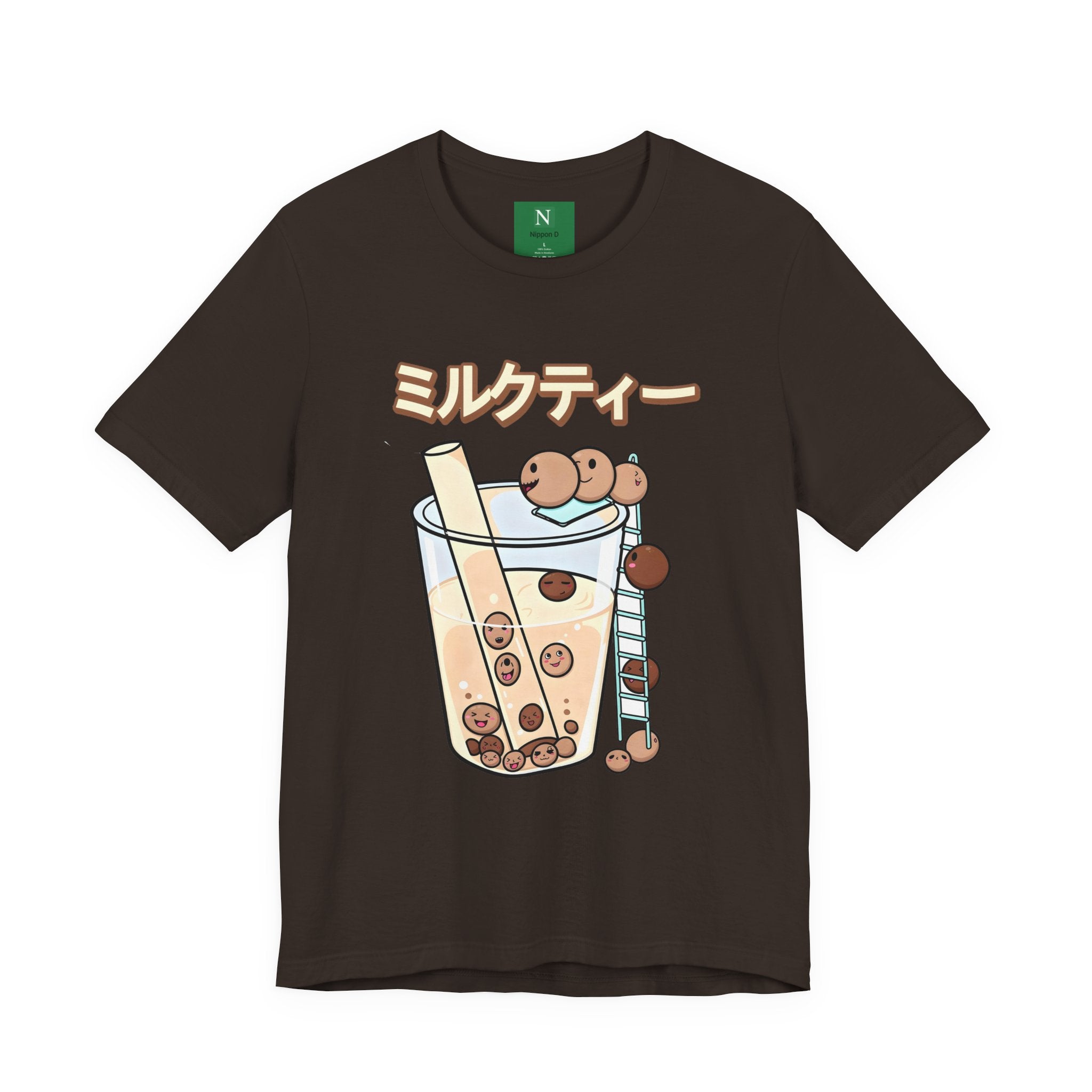 Boba Milk Tea T‑Shirt – ミルクティー Bubble Tea Graphic Tee