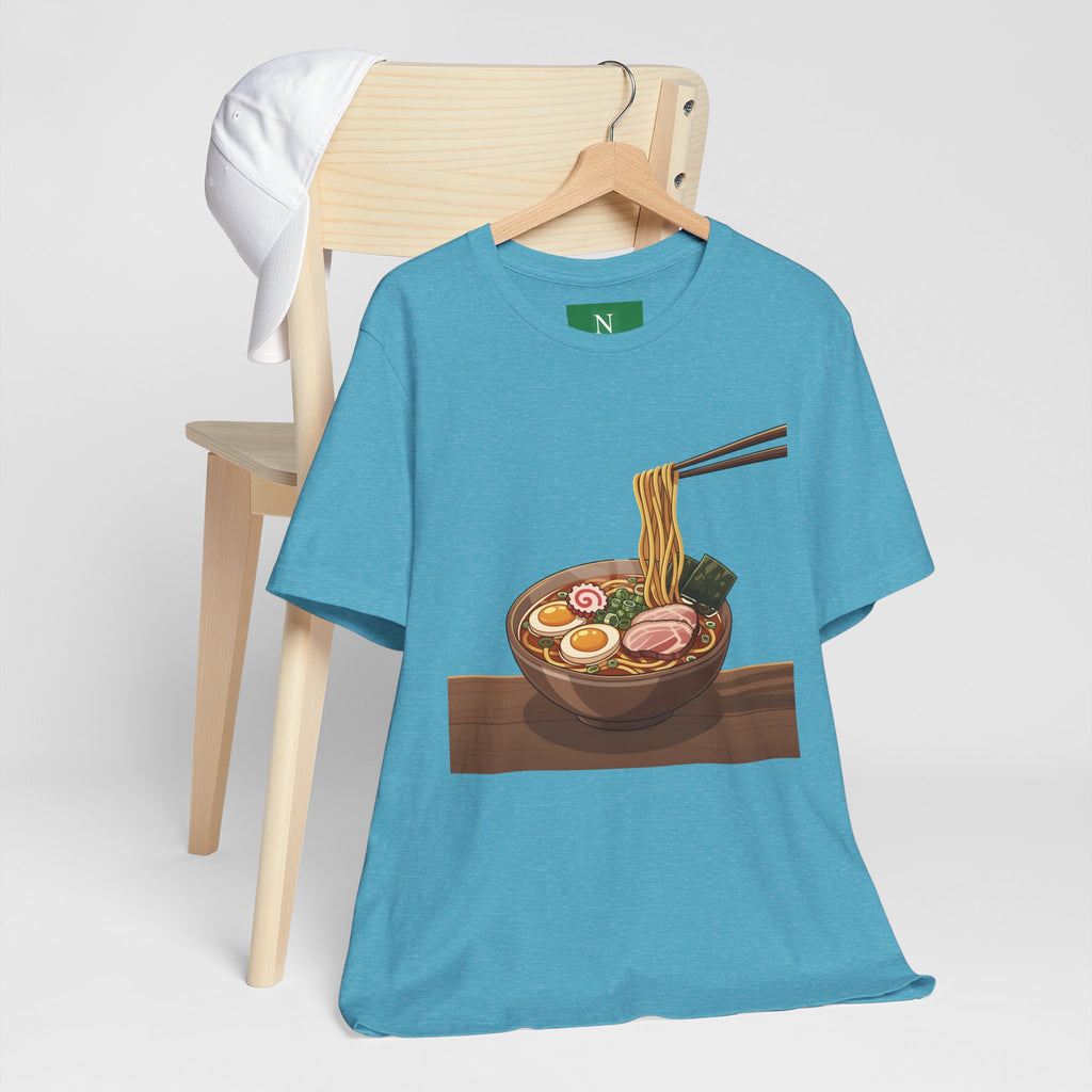 Ramen Bowl Graphic Tee – Chopsticks & Noodles Japanese Food T-Shirt