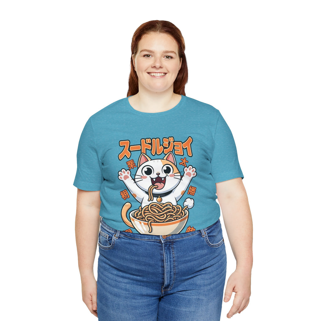 Ramen Cat Tee — Cute Japanese Noodle Graphic T-Shirt