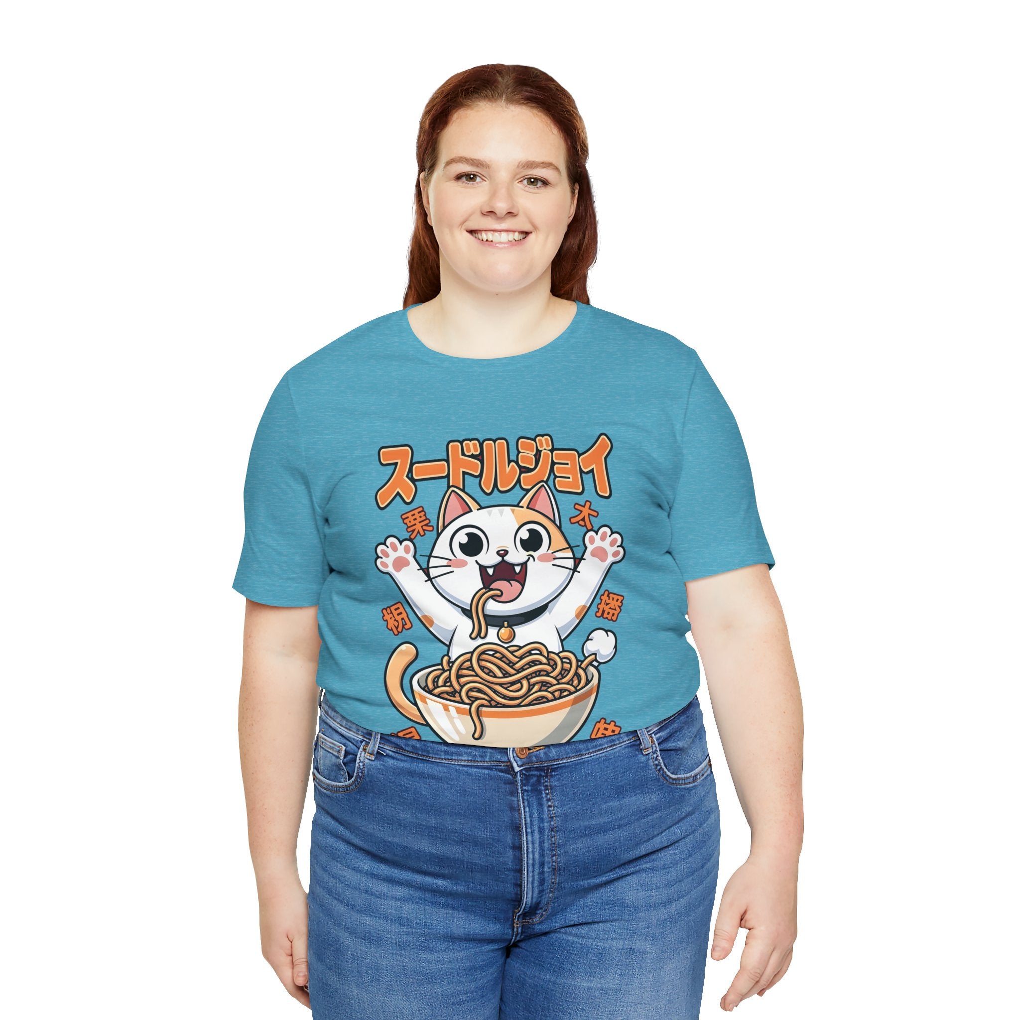 Ramen Cat Tee — Cute Japanese Noodle Graphic T-Shirt
