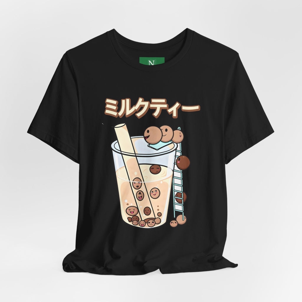 Boba Milk Tea T‑Shirt – ミルクティー Bubble Tea Graphic Tee