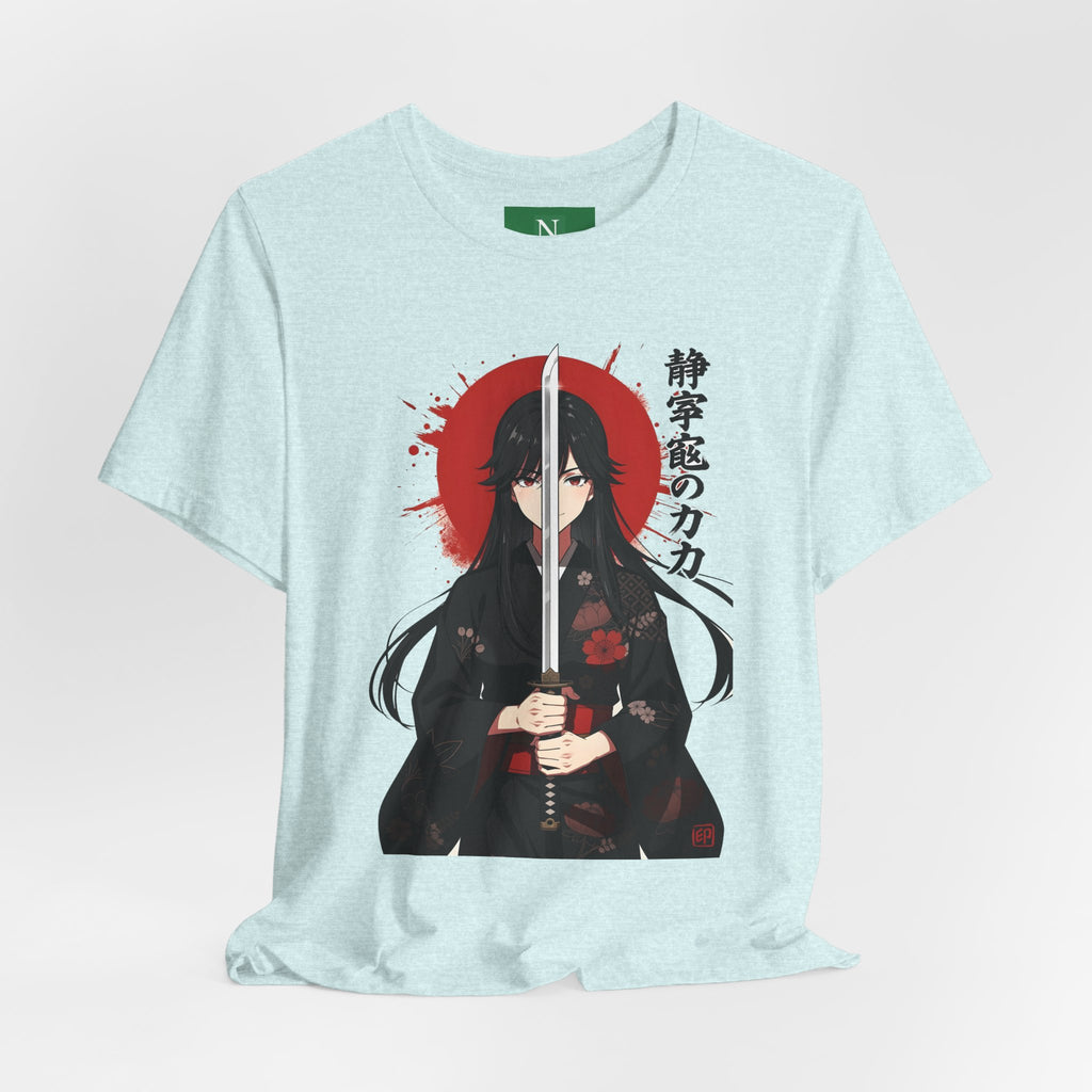 Samurai Girl Sword Tee — Japanese Anime Katana T-Shirt