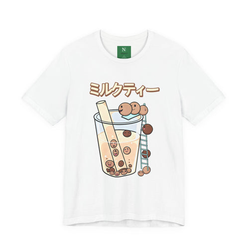 Boba Milk Tea T‑Shirt – ミルクティー Bubble Tea Graphic Tee