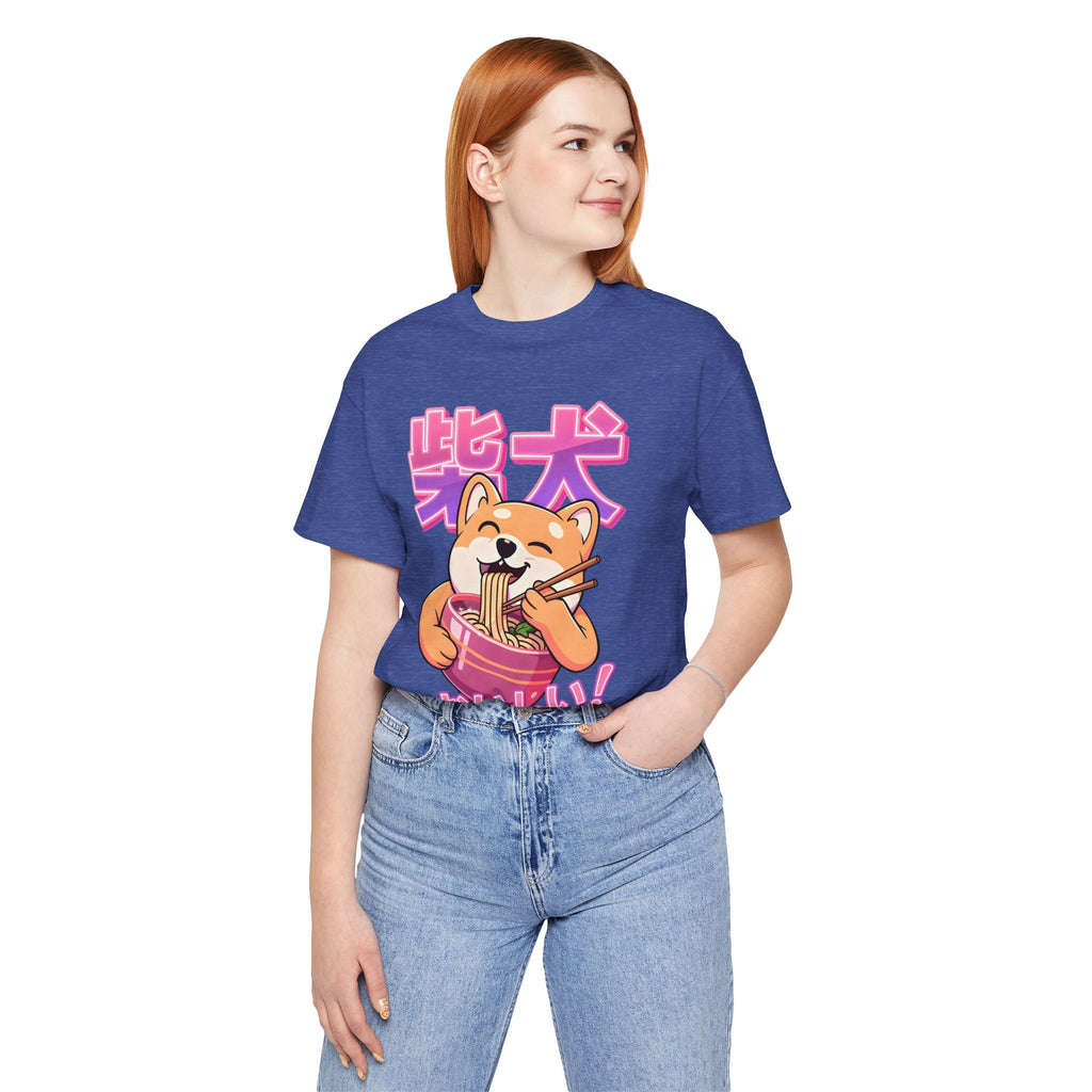 Shiba Inu Ramen Tee — おいしい! Cute Japanese Dog Noodle T-Shirt