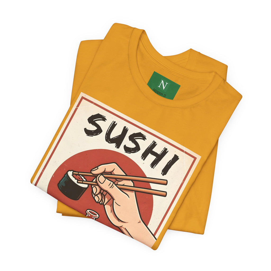 Sushi Poster Graphic Tee — Retro Japanese Sushi Shirt