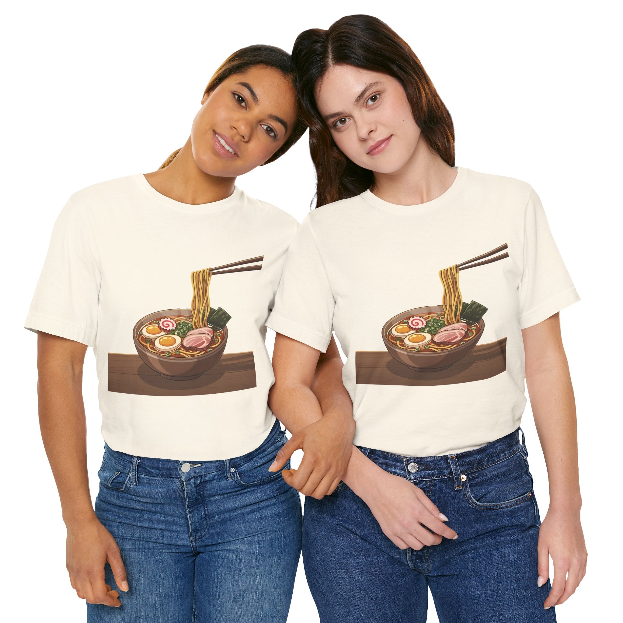 Ramen Bowl Graphic Tee – Chopsticks & Noodles Japanese Food T-Shirt