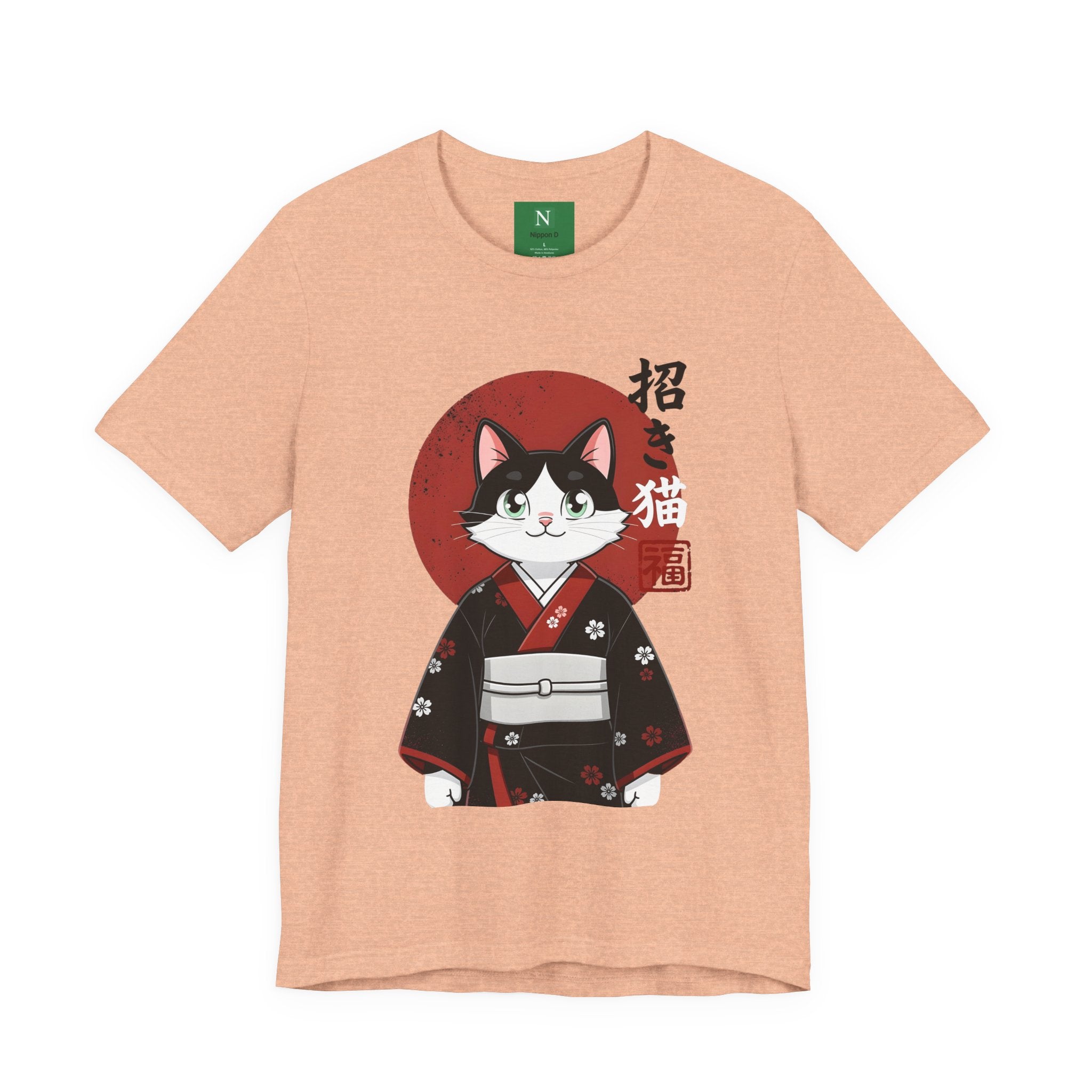 Lucky Cat Kimono T-Shirt — Japanese Maneki-Neko Tee