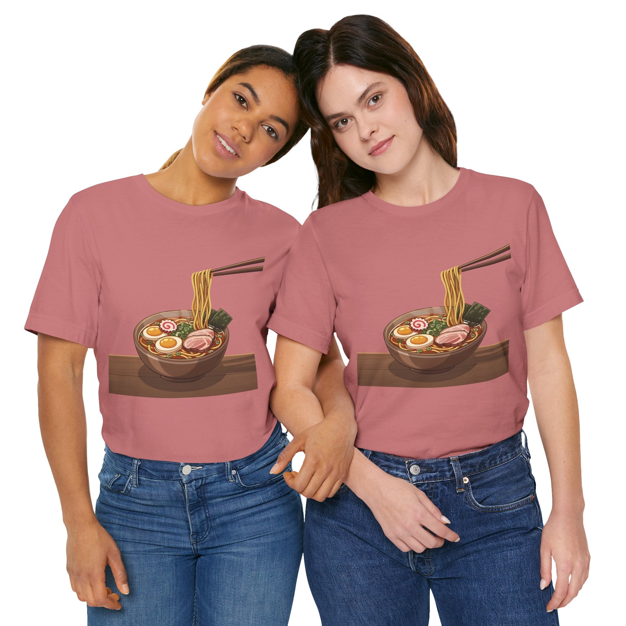 Ramen Bowl Graphic Tee – Chopsticks & Noodles Japanese Food T-Shirt
