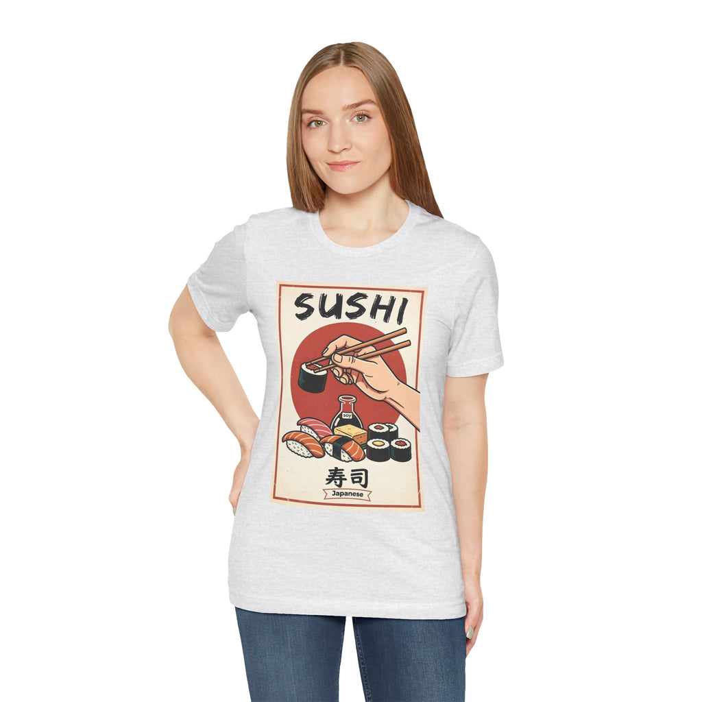 Sushi Poster Graphic Tee — Retro Japanese Sushi Shirt