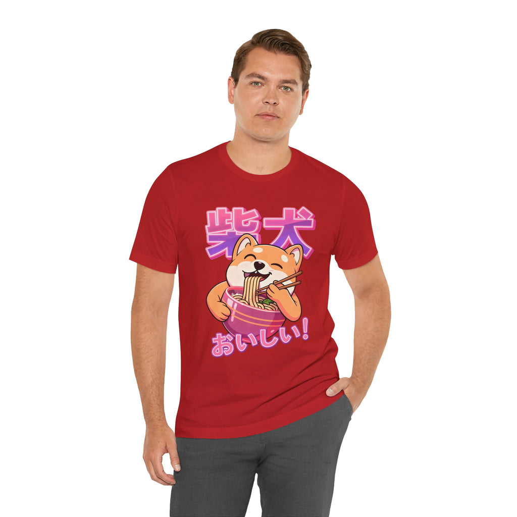 Shiba Inu Ramen Tee — おいしい! Cute Japanese Dog Noodle T-Shirt