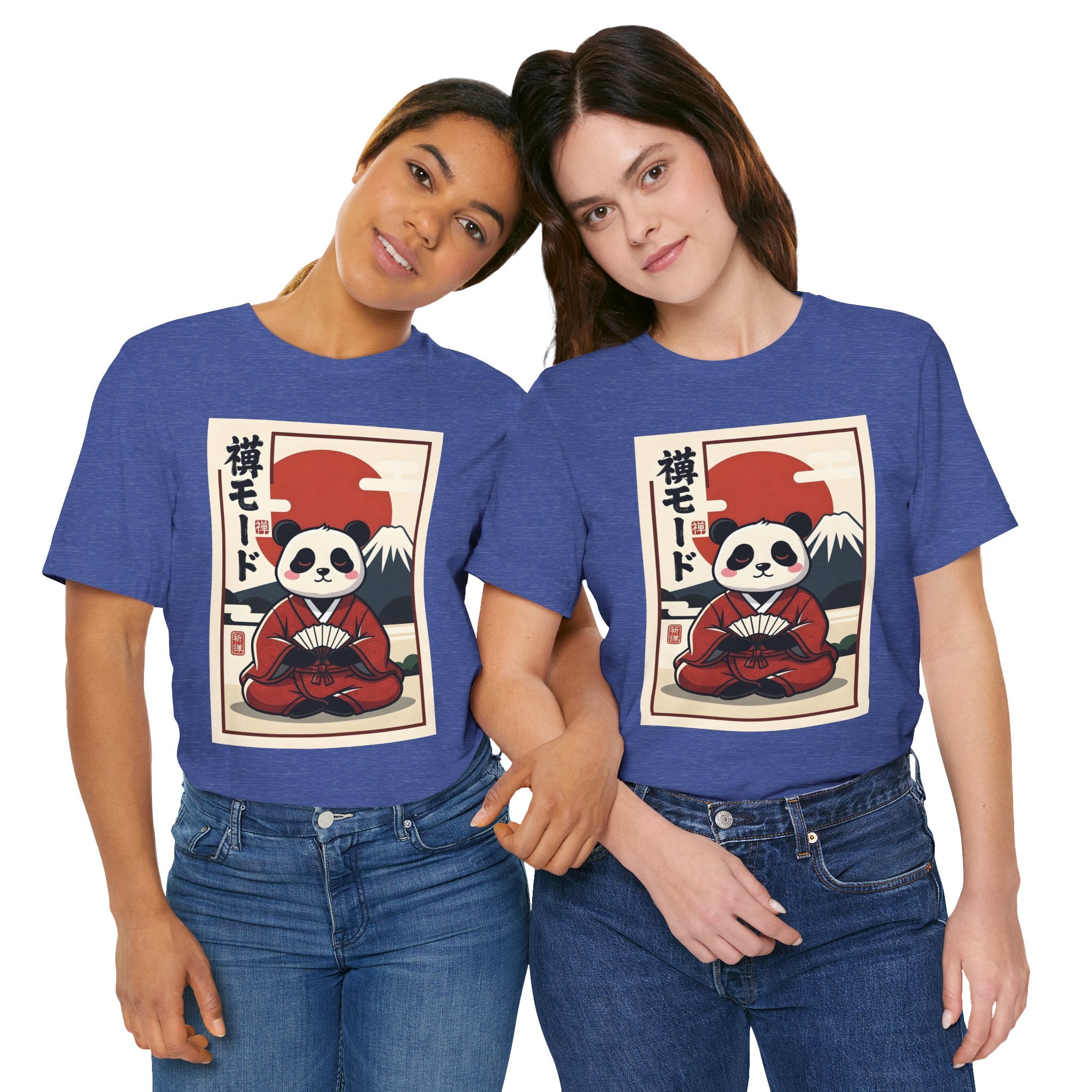 Panda Samurai Tee — Cute Japanese Ukiyo-e Style Graphic T-Shirt