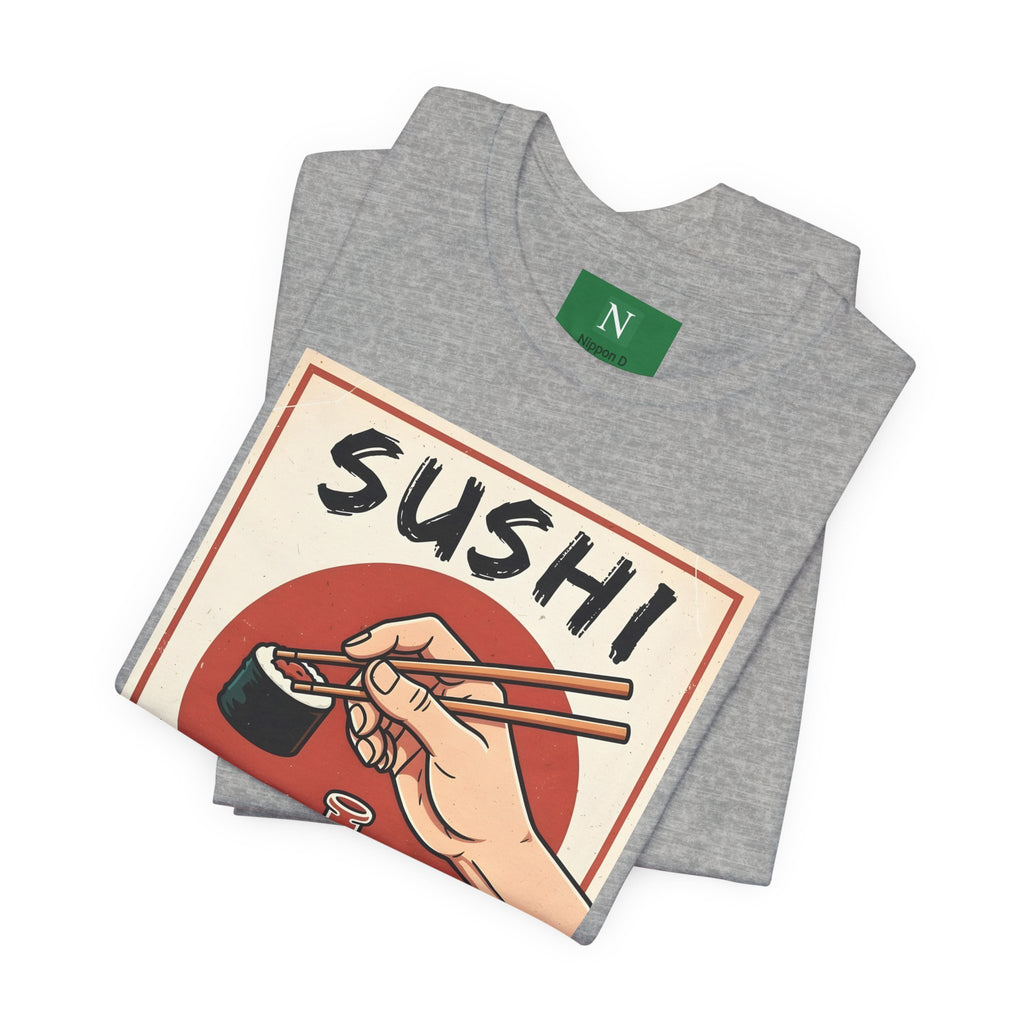 Sushi Poster Graphic Tee — Retro Japanese Sushi Shirt