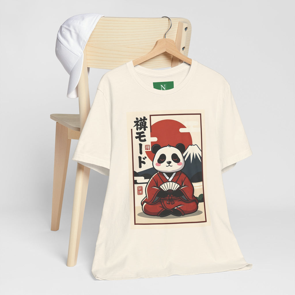 Panda Samurai Tee — Cute Japanese Ukiyo-e Style Graphic T-Shirt