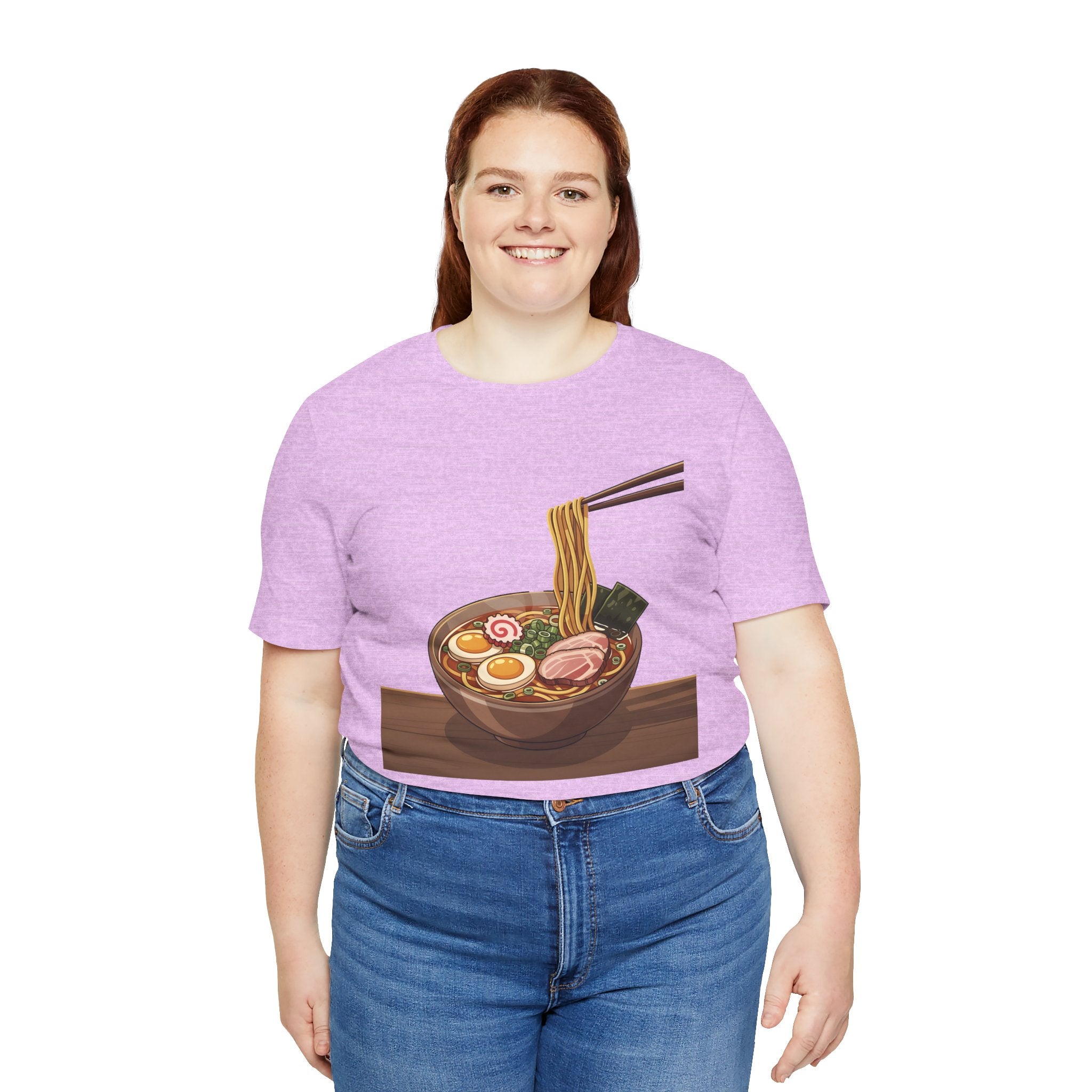 Ramen Bowl Graphic Tee – Chopsticks & Noodles Japanese Food T-Shirt