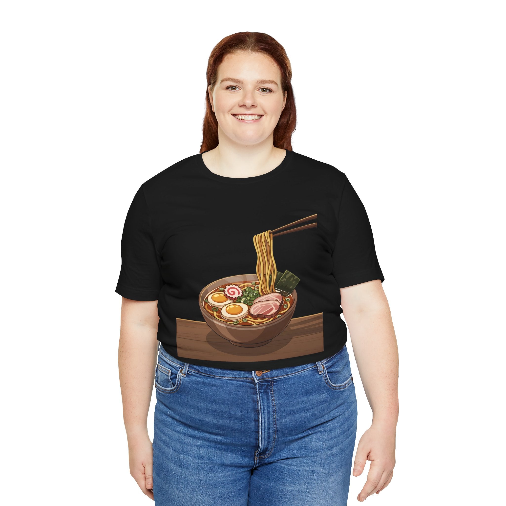 Ramen Bowl Graphic Tee – Chopsticks & Noodles Japanese Food T-Shirt