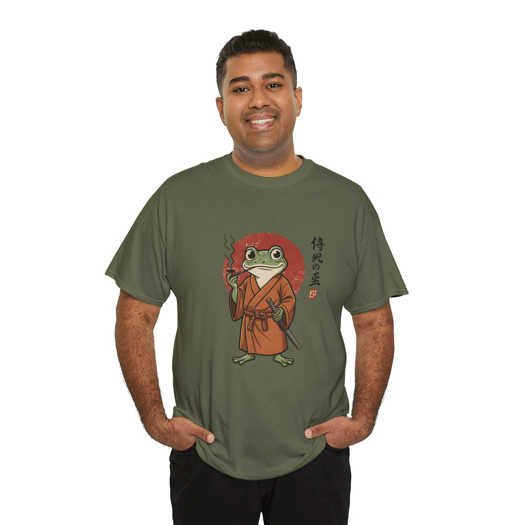 Samurai Frog T‑Shirt — Japanese Style Frog Warrior Tee