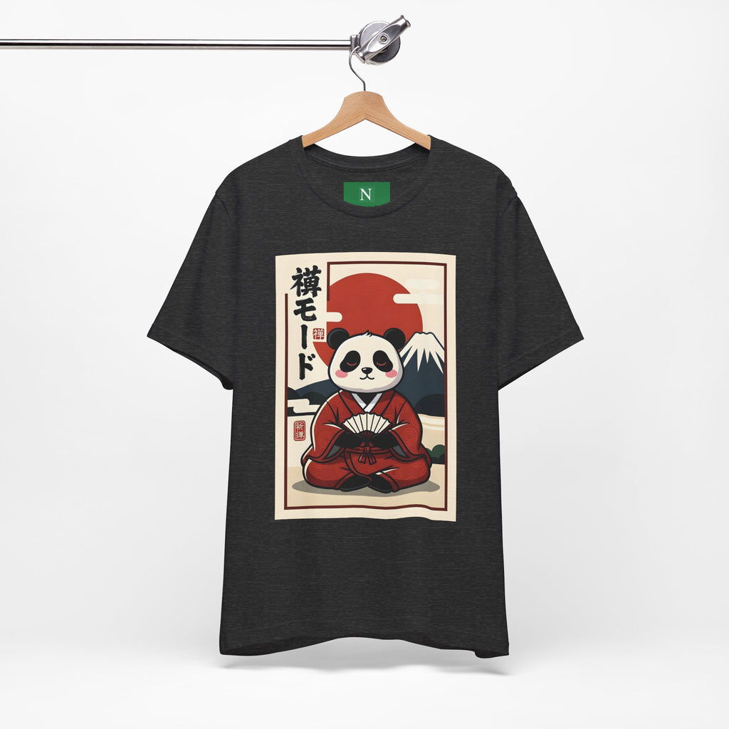 Panda Samurai Tee — Cute Japanese Ukiyo-e Style Graphic T-Shirt