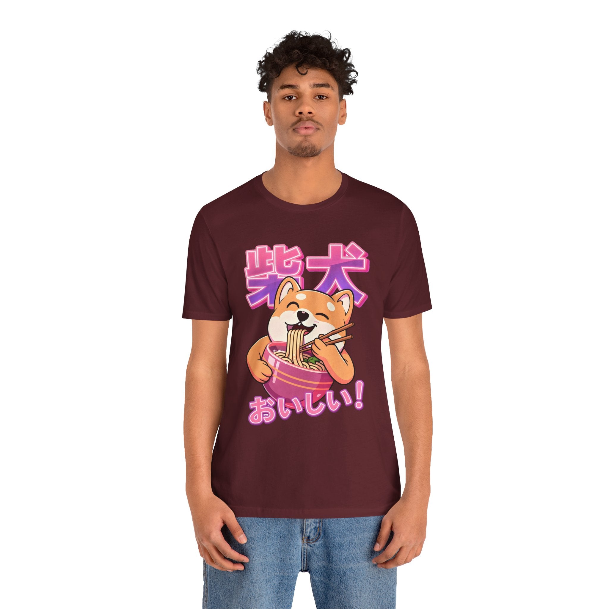 Shiba Inu Ramen Tee — おいしい! Cute Japanese Dog Noodle T-Shirt