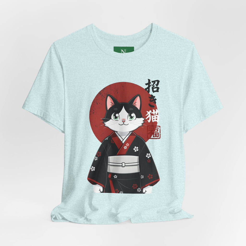 Lucky Cat Kimono T-Shirt — Japanese Maneki-Neko Tee