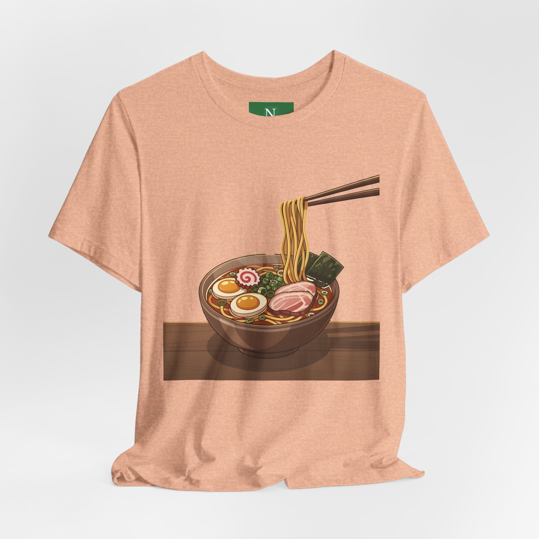 Ramen Bowl Graphic Tee – Chopsticks & Noodles Japanese Food T-Shirt