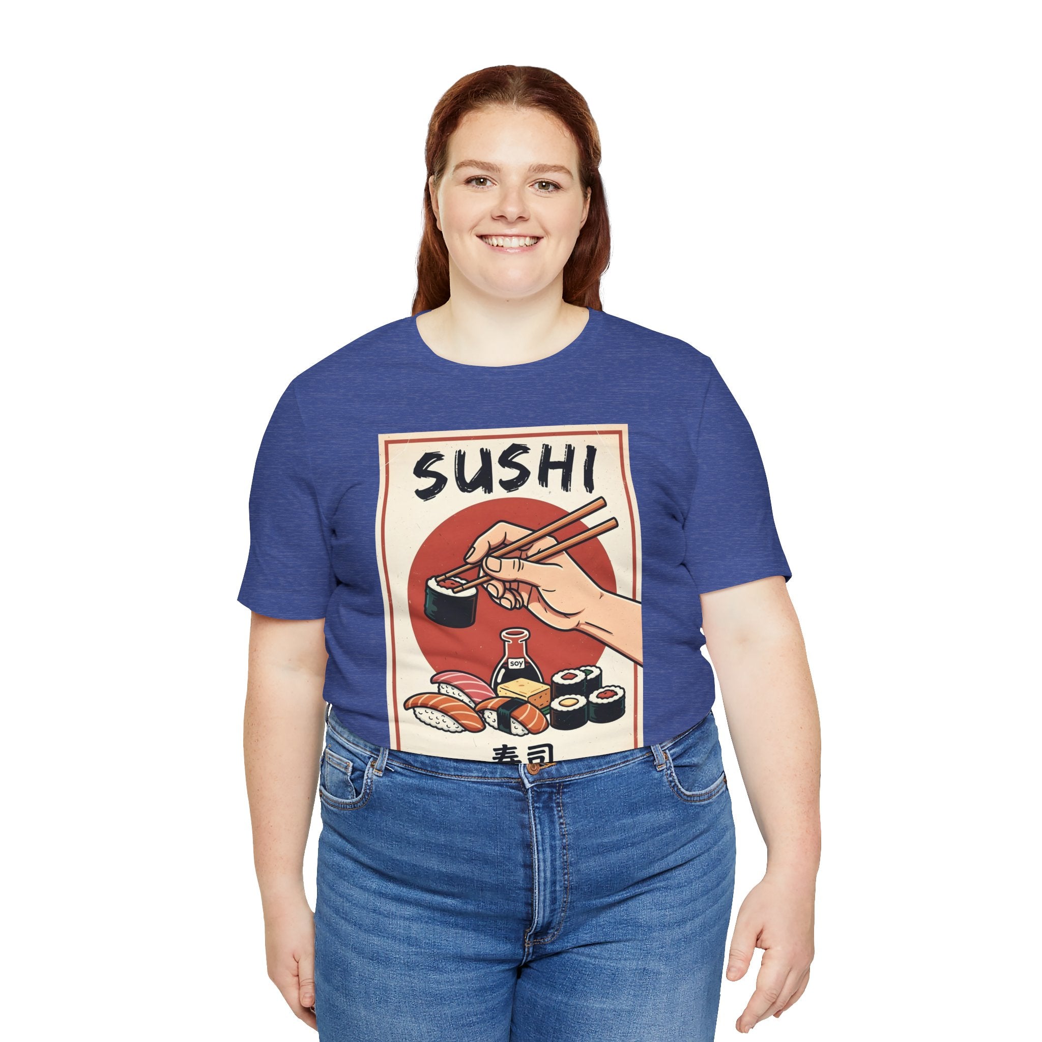 Sushi Poster Graphic Tee — Retro Japanese Sushi Shirt