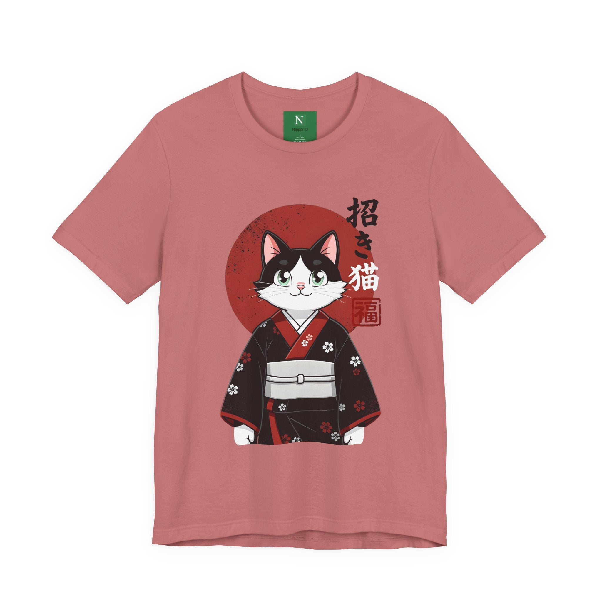 Lucky Cat Kimono T-Shirt — Japanese Maneki-Neko Tee