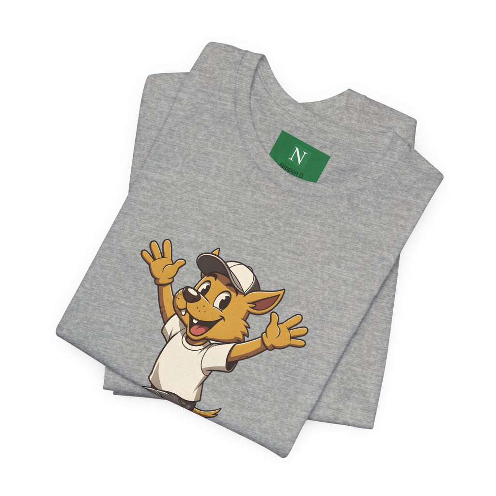 Happy Corgi Character Tee — ワンワンモード (Dog Mode) Cute Cartoon Shirt