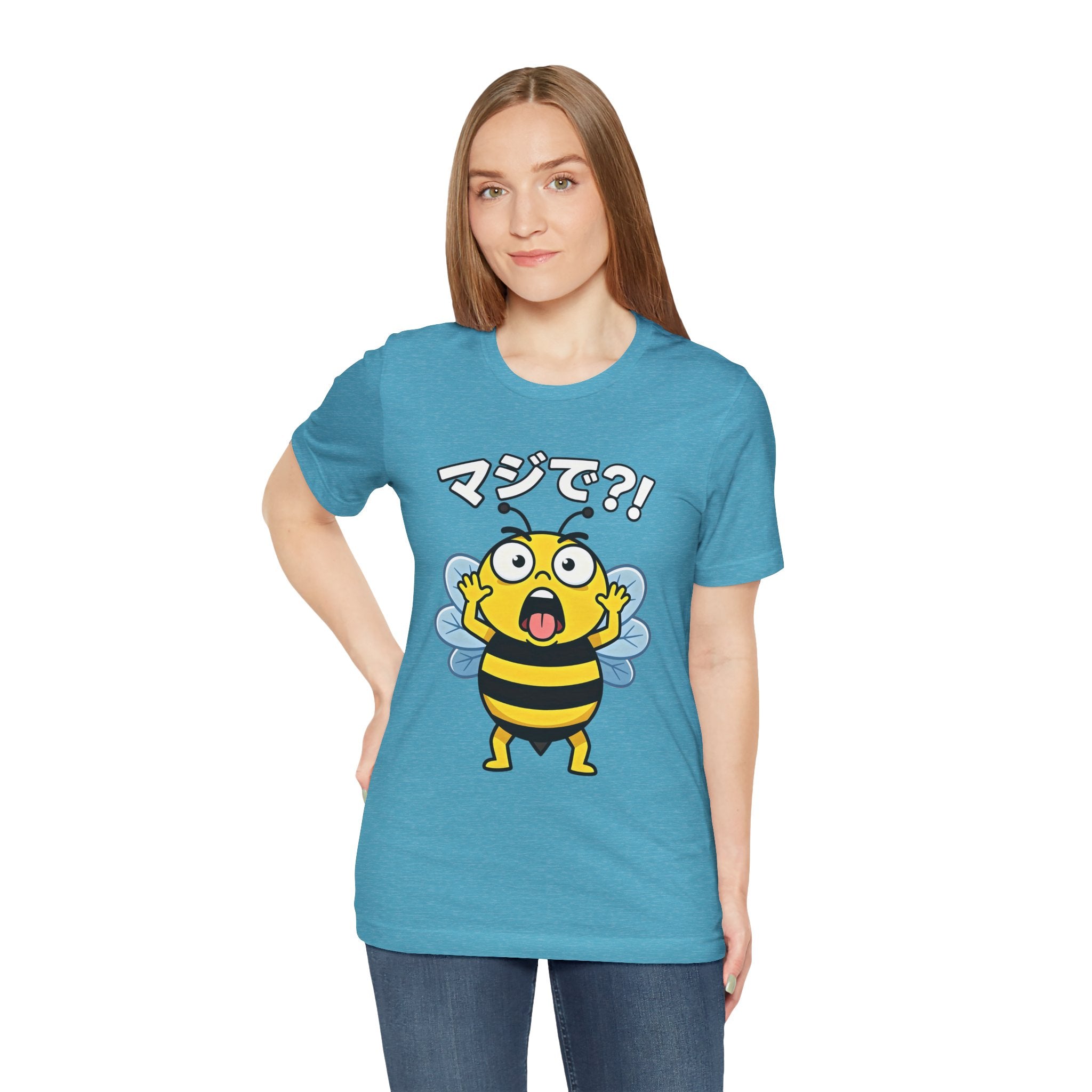 Surprised Bee Tee – マジで?! Cute Japanese Cartoon Graphic T-Shirt
