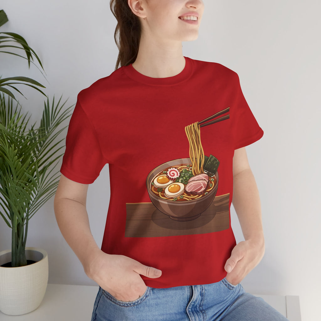 Ramen Bowl Graphic Tee – Chopsticks & Noodles Japanese Food T-Shirt