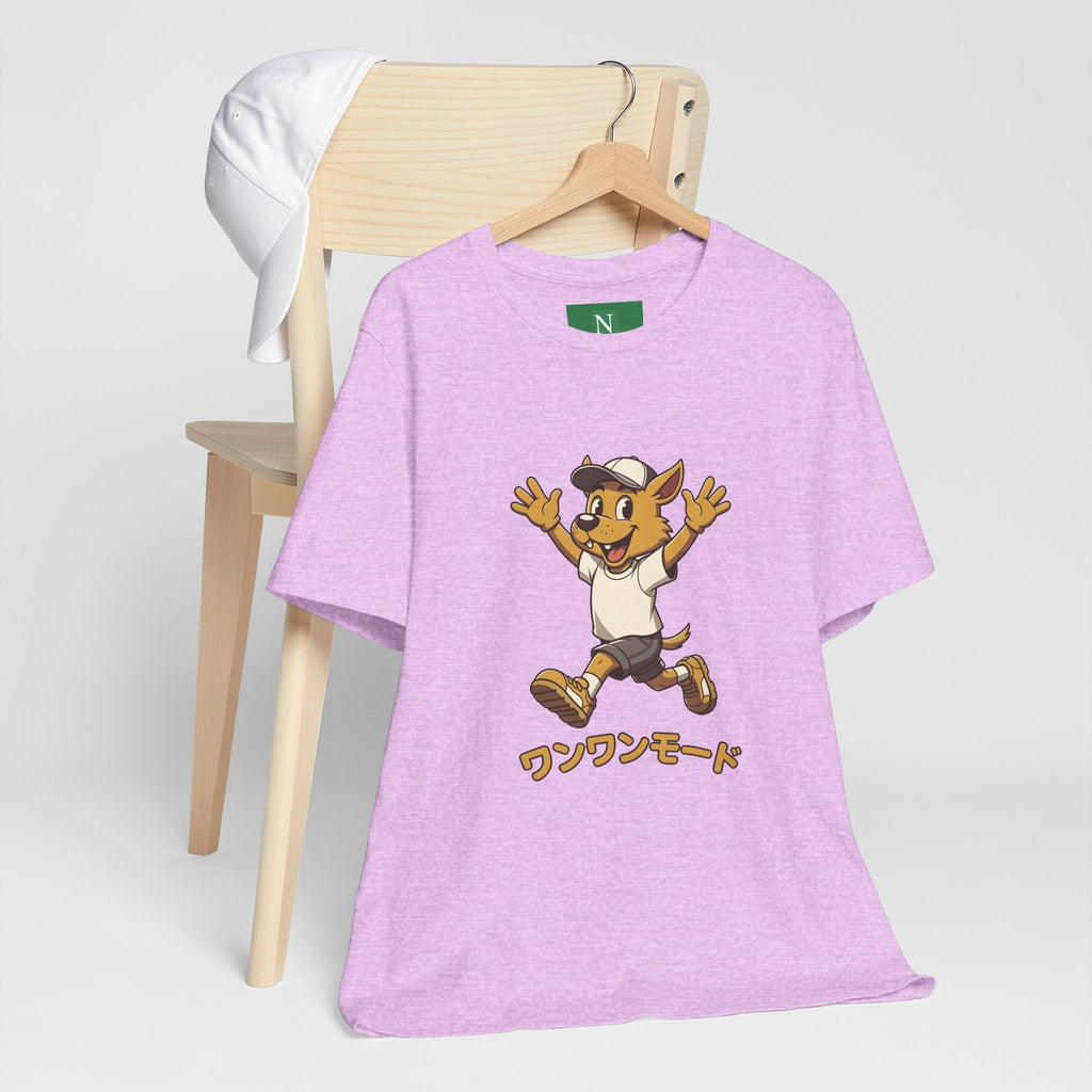 Happy Corgi Character Tee — ワンワンモード (Dog Mode) Cute Cartoon Shirt