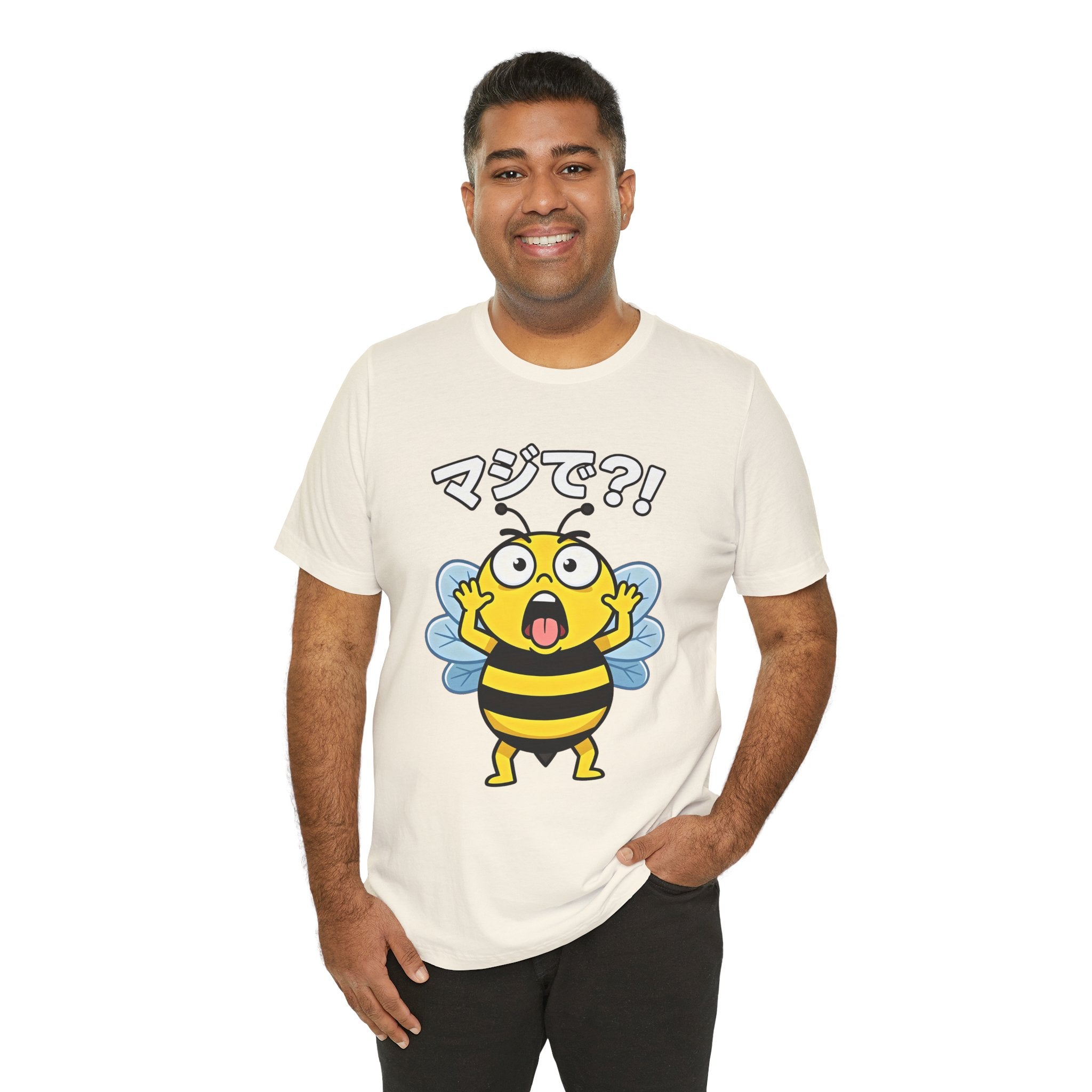 Surprised Bee Tee – マジで?! Cute Japanese Cartoon Graphic T-Shirt