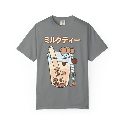 Boba Milk Tea T-Shirt — ミルクティー Cute Bubble Tea Graphic Tee